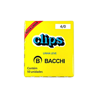 Foto do produto Clips 4/0 Galvanizado com 50unds - Bacchi