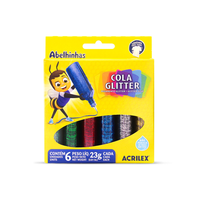 Foto do produto Cola Gliter 23grs com 06 Cores - Acrilex