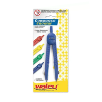 Foto do produto Compasso Escolar Plástico - Waleu