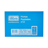 Foto do produto Ficha Pautada 4x6 Polegadas
