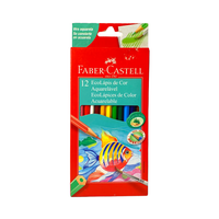 Foto do produto Lápis De Cor c / 12 Cores Aquarelável - Faber Castell