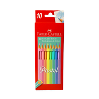 Foto do produto Lápis de Cor c/ 10 Cores Pastel - Faber Castell