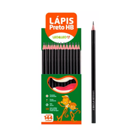 Foto do produto Lápis Grafite Preto Hb Sextavado com 144unds - Leo e Leo