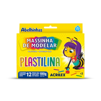 Foto do produto Massa De Modelar 180grs x 12 Cores Plastilina - Acrilex 