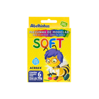 Foto do produto Massa de Modelar 90grs x 06 Cores Soft - Acrilex