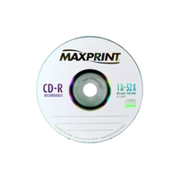 Foto do produto Midia De CD-R 700mb x 80min x 52x Sem Envelope - Maxprint
