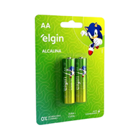 Foto do produto Pilha AA Alcalina c/ 02unds Elgin