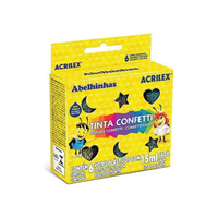 Foto do produto Tinta Confetti com 06 Cores Acrilex