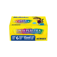 Foto do produto Tinta Plástica com 06 Cores - Acrilex