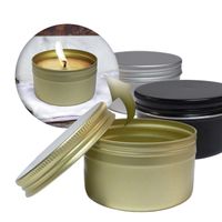 Foto do produto Pote de Alumínio 100ml com Tampa para Velas Cosméticos Escolha a Cor