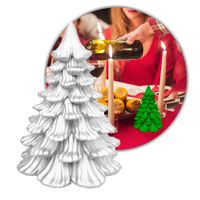 Foto do produto Peça de Gesso Arvore Geométrica de Natal 10cm