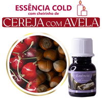 Foto do produto Essência Cold Processo a Frio Cereja c/ Avelã NT (Base Miristato de Isopropila) para Velas 10 g