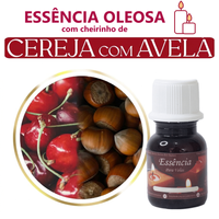 Foto do produto Essência Concentrada Cereja e Avelã - Oleosa (Base Dietilfitalato) Para Velas - 10Gr