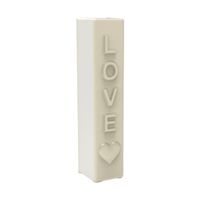 Foto do produto Forma de Silicone Vela Love Pilar 14cm para Velas
