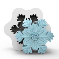 Foto do produto Molde de Silicone Floco de Neve Vela 3D