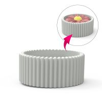 Foto do produto Molde de Silicone Vaso Canelado