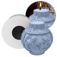 Foto do produto Molde de Silicone Mini Bola Enfeite De Natal 5cm