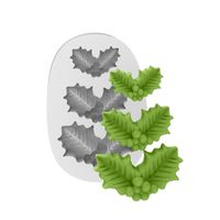 Foto do produto Molde de Silicone 3 Azevinhos para Decorações de Natal