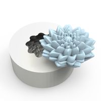 Foto do produto Molde de Silicone Flor de Lotus 3D Branca