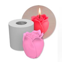 Foto do produto Forma de Silicone Botão Rosa Gratidão Flor Realista