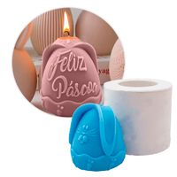 Foto do produto Forma de Silicone Ovo de Páscoa 3D