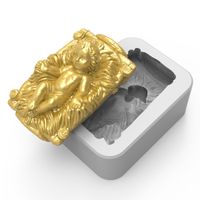 Foto do produto Molde de Silicone Menino Na Manjedoura 3D