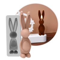 Foto do produto Molde de Silicone Coelho 3D com Ovo Pascoa