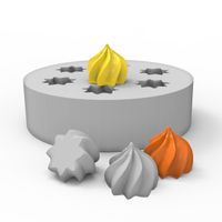 Foto do produto Molde de Silicone 7 Mini Suspiros Pequenos