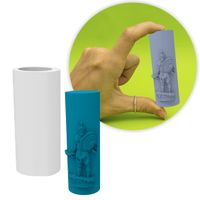 Foto do produto Forma de Silicone Mini Ogum Cilíndrico para Velas