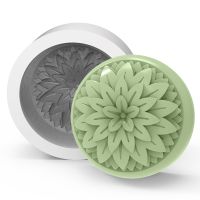 Foto do produto Molde de Silicone Redondo Flor Nature 3D