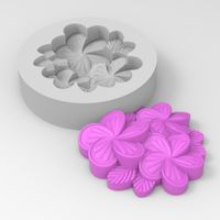 Foto do produto Molde de Silicone Arranjo de Flores Jasmim para Velas em Copo- Buquê Decorativo