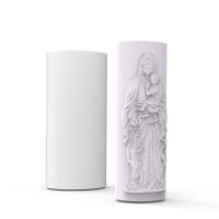 Foto do produto Molde de Silicone Virgem Maria com Menino Jesus Vela de Sete Dias