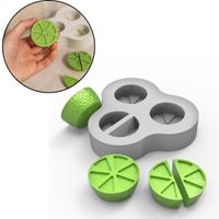Foto do produto Molde de Silicone Simulação de Fruta Limão 4 Cavidades