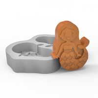Foto do produto Molde de Silicone Sereia Bebê Encaixe