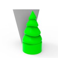 Foto do produto Molde de Silicone Arvore de Natal Geométrica Modelo 08