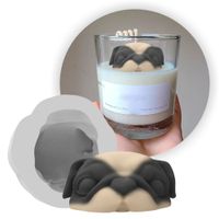 Foto do produto Forma de Silicone Cachorro Buldogue Escondido