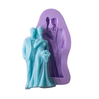 Foto do produto Molde de Silicone Casal de Noivos Humanos