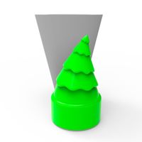 Foto do produto Molde de Silicone Arvore de Natal Geométrica Modelo 07