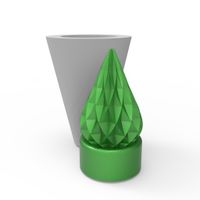 Foto do produto Molde de Silicone Arvore de Natal Geométrica Modelo 03