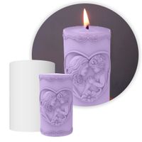 Foto do produto Forma de Silicone Vela Cilíndrica Mãe e Filho