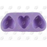 Foto do produto Molde de Silicone Coração Medio 3Cav.