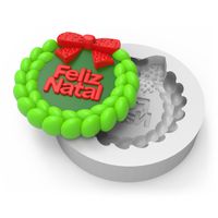 Foto do produto Molde de Silicone Guirlanda Feliz Natal