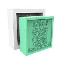 Foto do produto Molde de Silicone Quadrada dia das Mães Amor Mais Bonito Que Existe