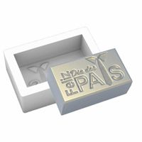 Foto do produto Molde de Silicone Barra Retangular Feliz dia dos Pais Gravata