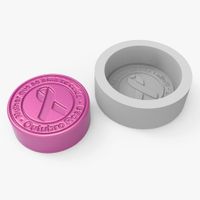 Foto do produto Molde de Silicone Outubro Rosa Redondo