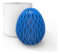 Foto do produto Molde de Silicone Ovo de Pascoa Ondulado