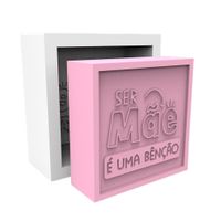 Foto do produto Molde de Silicone Quadrada dia das Mães Ser Mãe é uma Benção