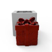 Foto do produto Molde de Silicone Caixa de Presente Natalino