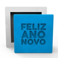 Foto do produto Molde de Silicone Quadrada Feliz Ano Novo