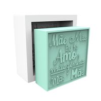 Foto do produto Molde de Silicone Quadrada dia das Mães Eu Te Amo Mãe